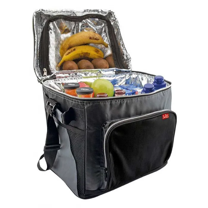 Mochila nevera térmica de tela porta alimentos con bolsillos, asa y correas  ajustables, picnic, playa, camping (18 l