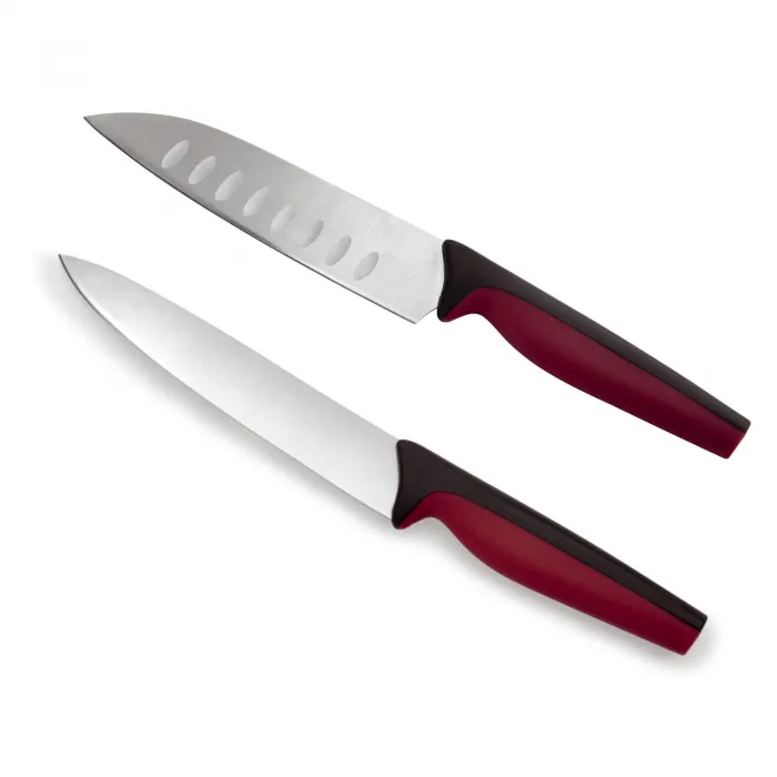 Set de 2 cuchillos de cocina y Santoku HACC4500